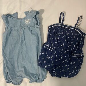 Joe Fresh Light Blue and Navy Kids Bodysuits